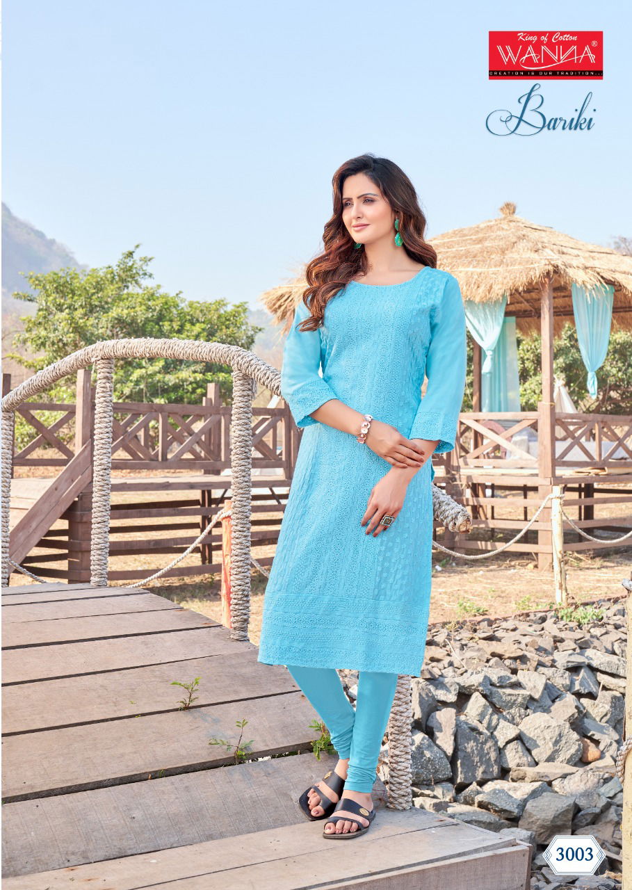 Wanna Bariki 3 New Ethnic Wear Rayon Designer Latest Kurti Collection